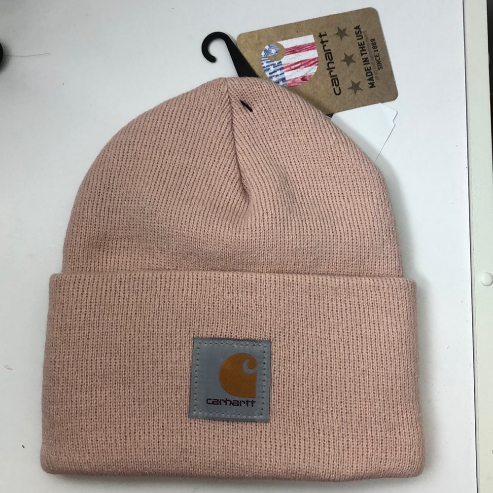 - WOMANS ROSE✖️NEW STOCK ⭐️CARHARTT  hat  beanie *NWT* - Picture 2 of 5